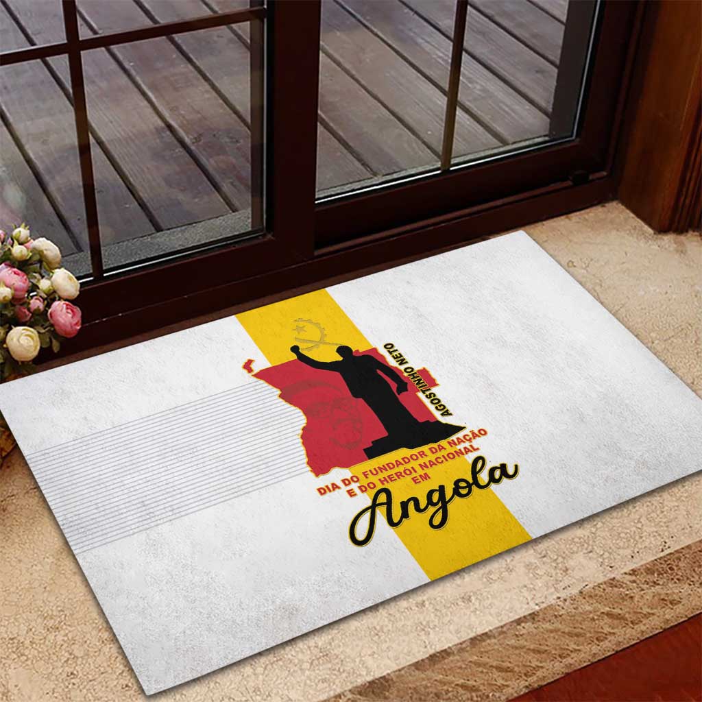 Dia dos Herois Nacionais de Angola Rubber Doormat 17 de Setembro - African Pride