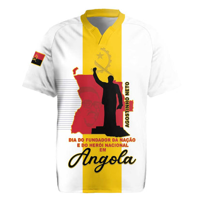 Personalized Dia dos Herois Nacionais de Angola Rugby Jersey 17 de Setembro - African Pride