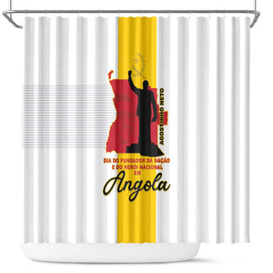 Dia dos Herois Nacionais de Angola Shower Curtain 17 de Setembro - African Pride