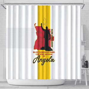 Dia dos Herois Nacionais de Angola Shower Curtain 17 de Setembro - African Pride