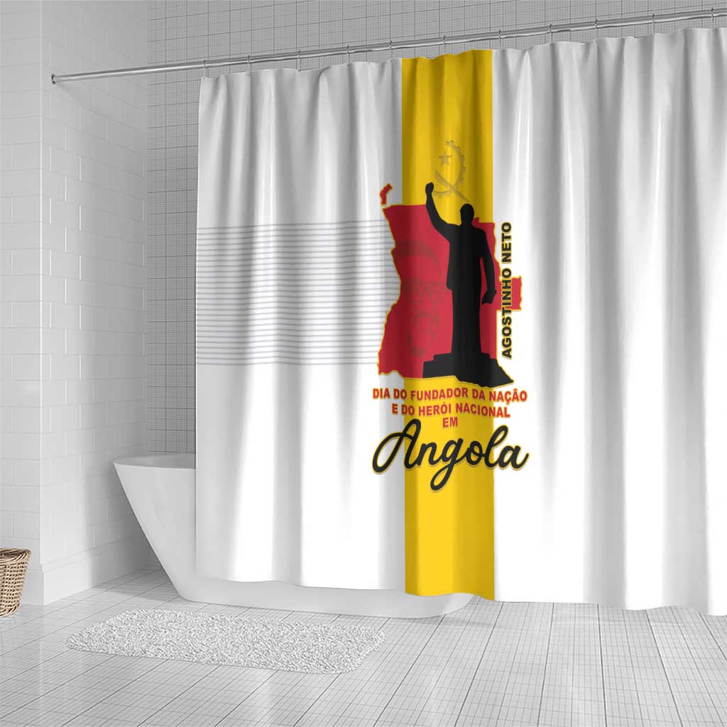 Dia dos Herois Nacionais de Angola Shower Curtain 17 de Setembro - African Pride