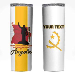 Personalized Dia dos Herois Nacionais de Angola Skinny Tumbler 17 de Setembro - African Pride