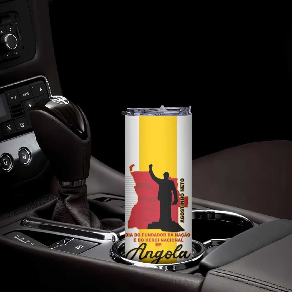 Personalized Dia dos Herois Nacionais de Angola Skinny Tumbler 17 de Setembro - African Pride