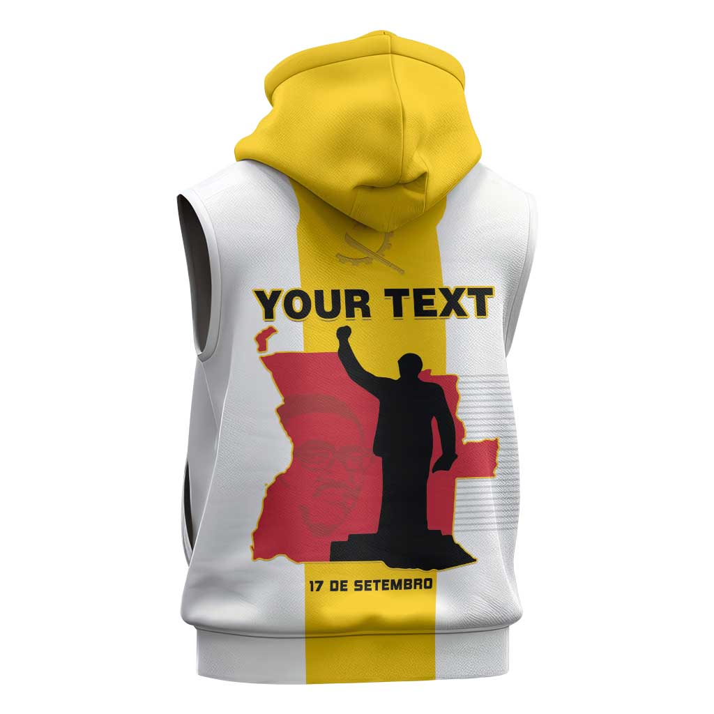 Personalized Dia dos Herois Nacionais de Angola Sleeveless Hoodie 17 de Setembro - African Pride