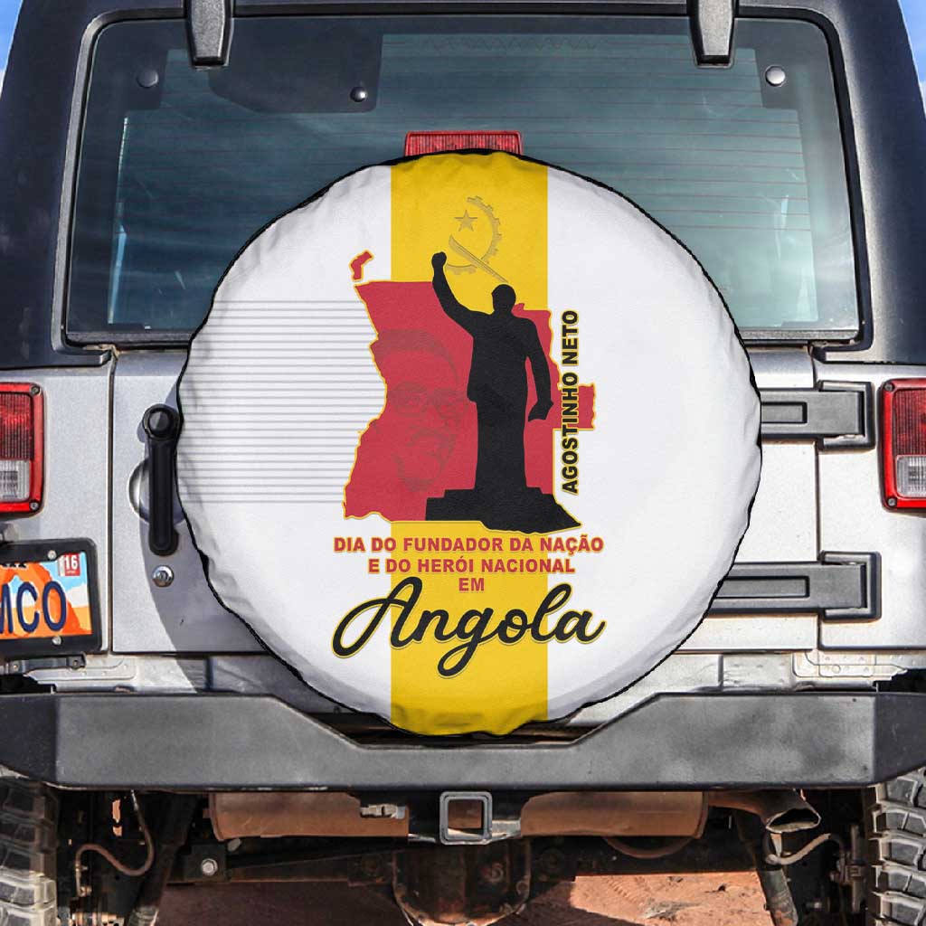 Dia dos Herois Nacionais de Angola Spare Tire Cover 17 de Setembro - African Pride