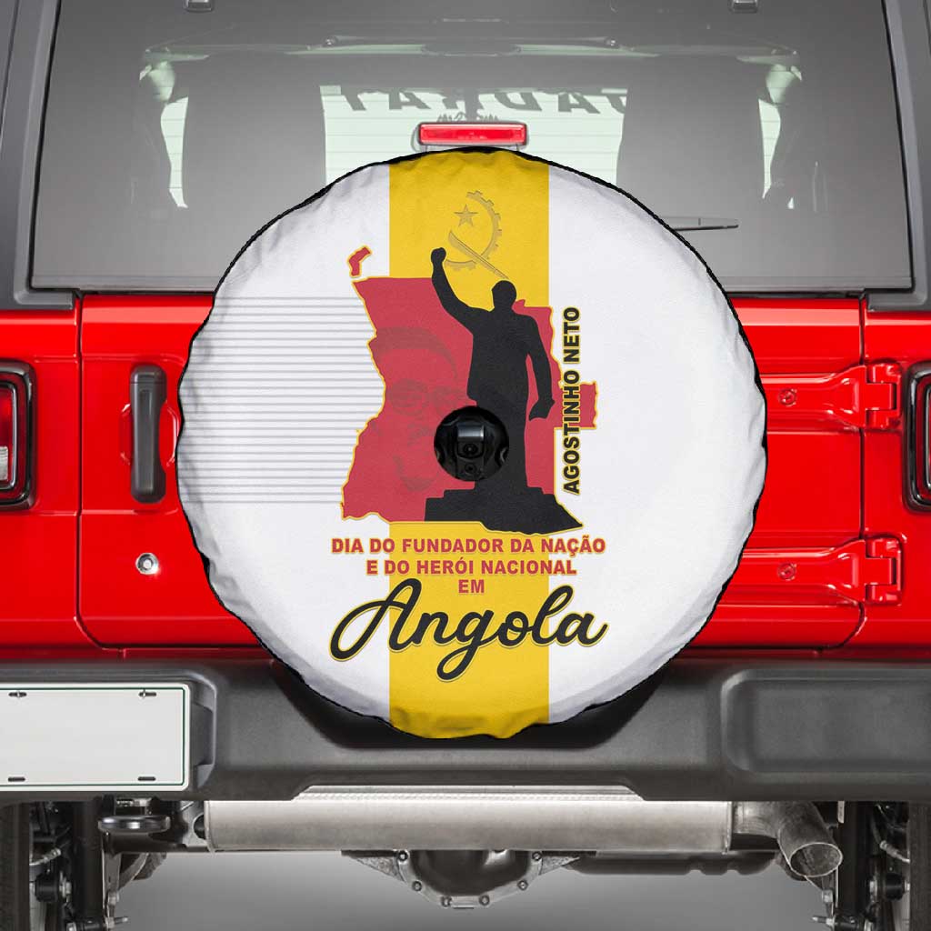 Dia dos Herois Nacionais de Angola Spare Tire Cover 17 de Setembro - African Pride