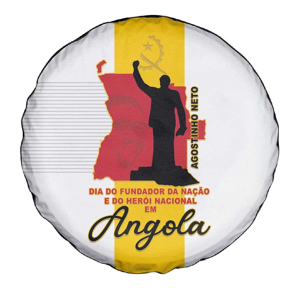 Dia dos Herois Nacionais de Angola Spare Tire Cover 17 de Setembro - African Pride