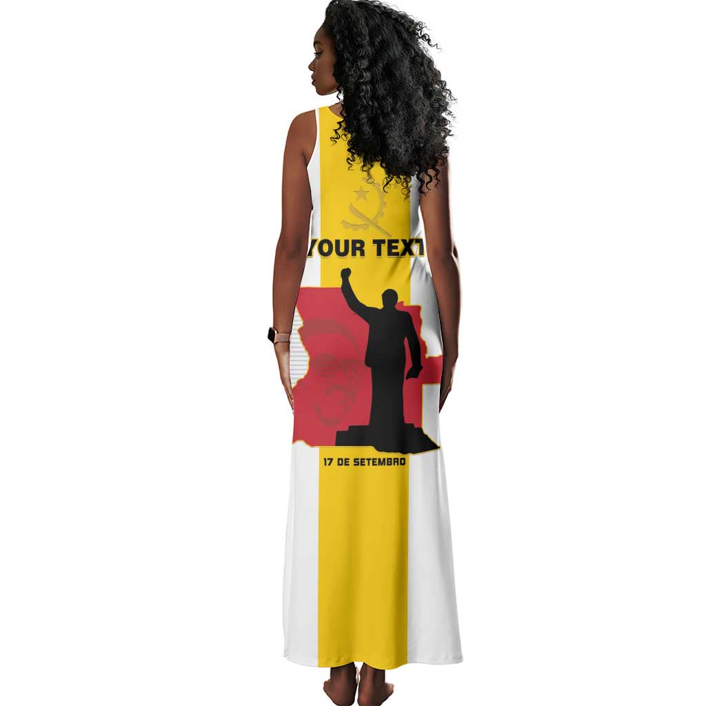 Personalized Dia dos Herois Nacionais de Angola Tank Maxi Dress 17 de Setembro - African Pride