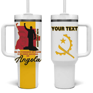 Personalized Dia dos Herois Nacionais de Angola Tumbler With Handle 17 de Setembro - African Pride