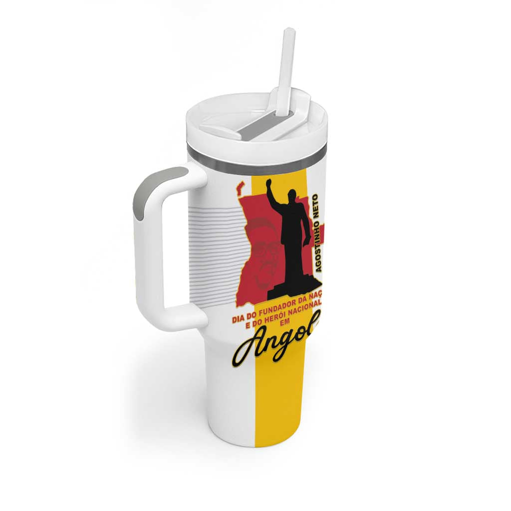 Personalized Dia dos Herois Nacionais de Angola Tumbler With Handle 17 de Setembro - African Pride