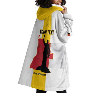 Personalized Dia dos Herois Nacionais de Angola Wearable Blanket Hoodie 17 de Setembro - African Pride