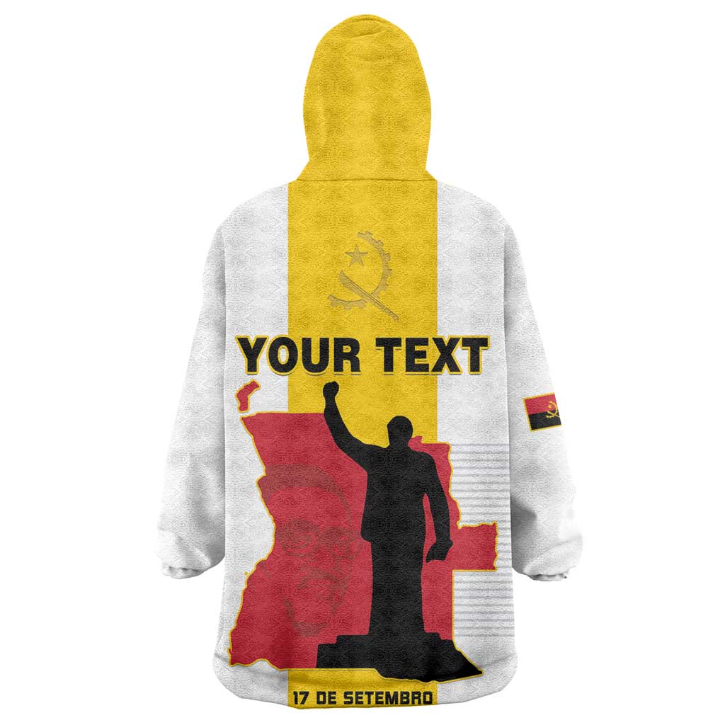 Personalized Dia dos Herois Nacionais de Angola Wearable Blanket Hoodie 17 de Setembro - African Pride