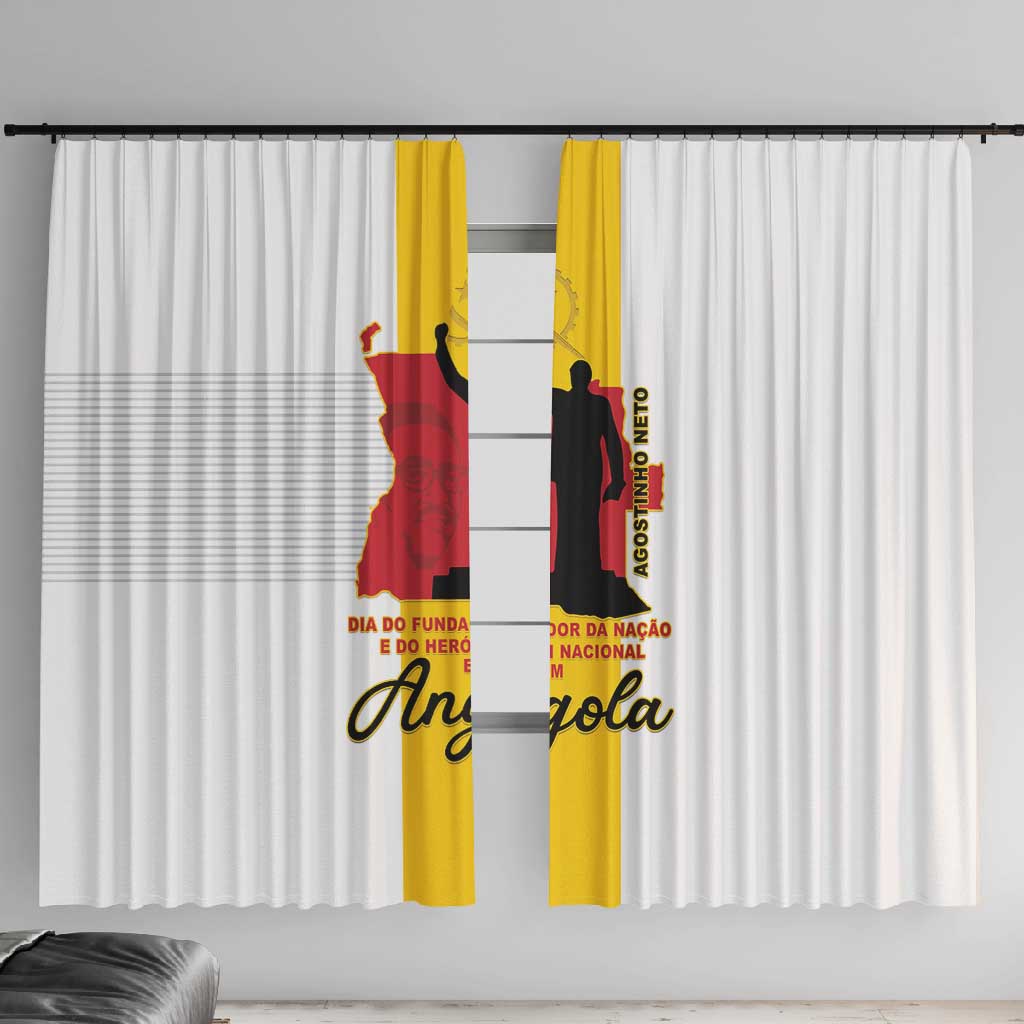 Dia dos Herois Nacionais de Angola Window Curtain 17 de Setembro - African Pride