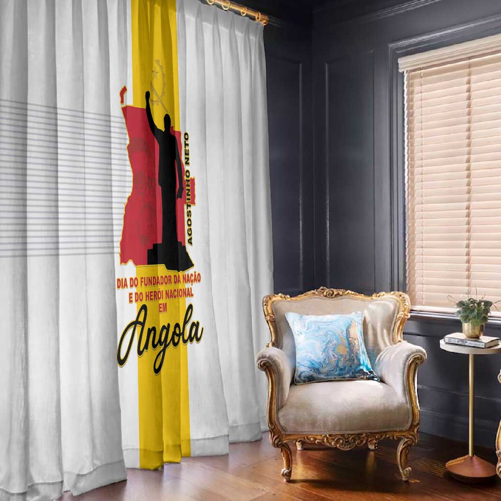 Dia dos Herois Nacionais de Angola Window Curtain 17 de Setembro - African Pride