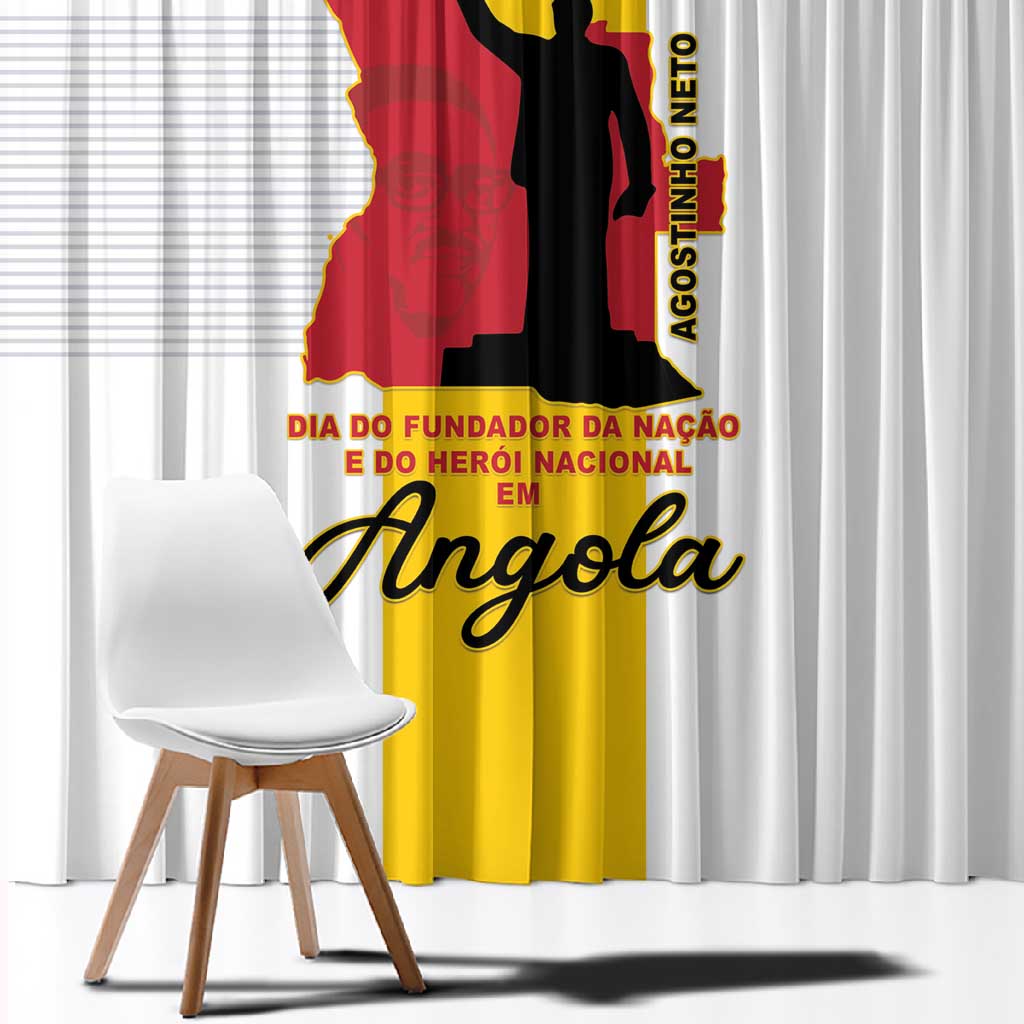 Dia dos Herois Nacionais de Angola Window Curtain 17 de Setembro - African Pride