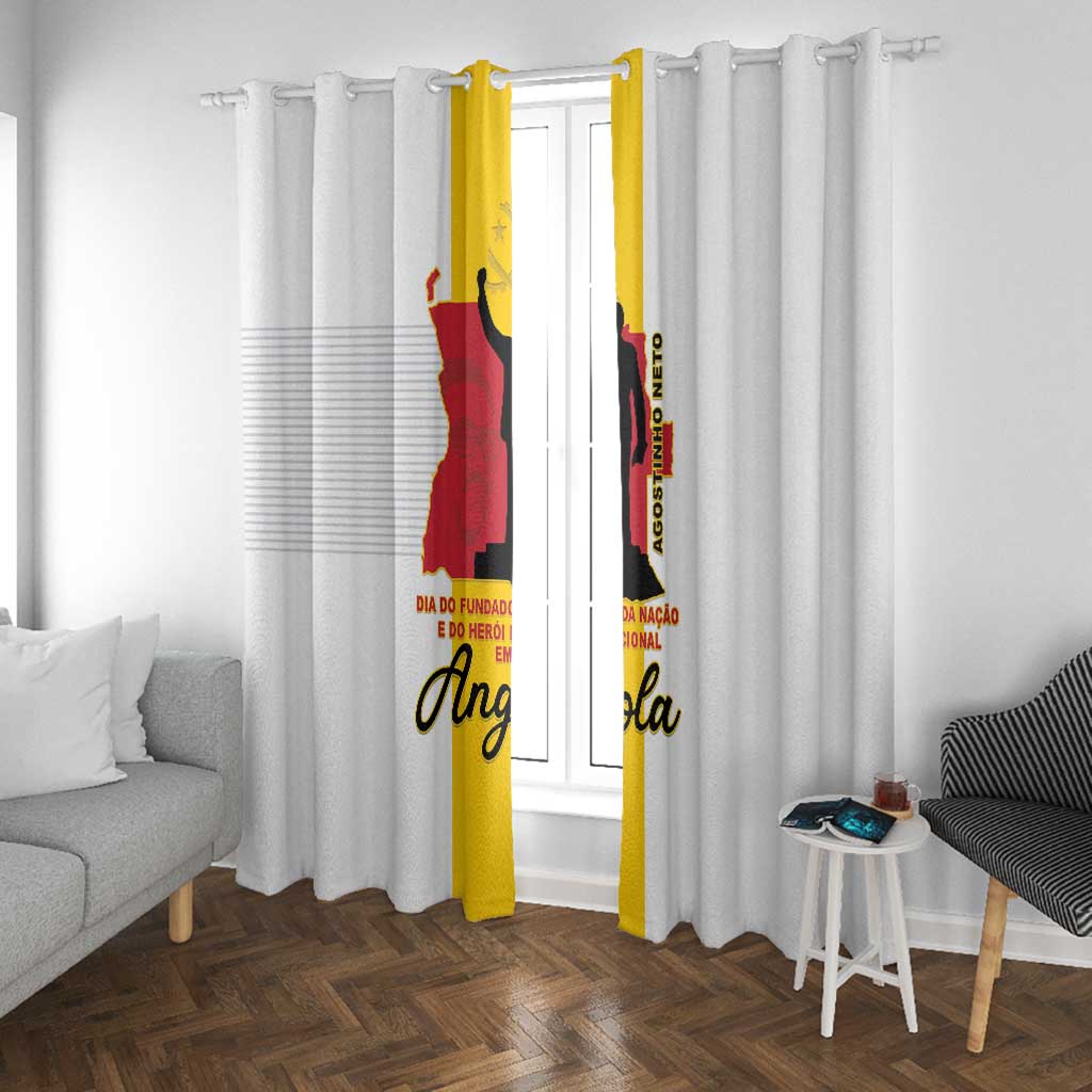 Dia dos Herois Nacionais de Angola Window Curtain 17 de Setembro - African Pride