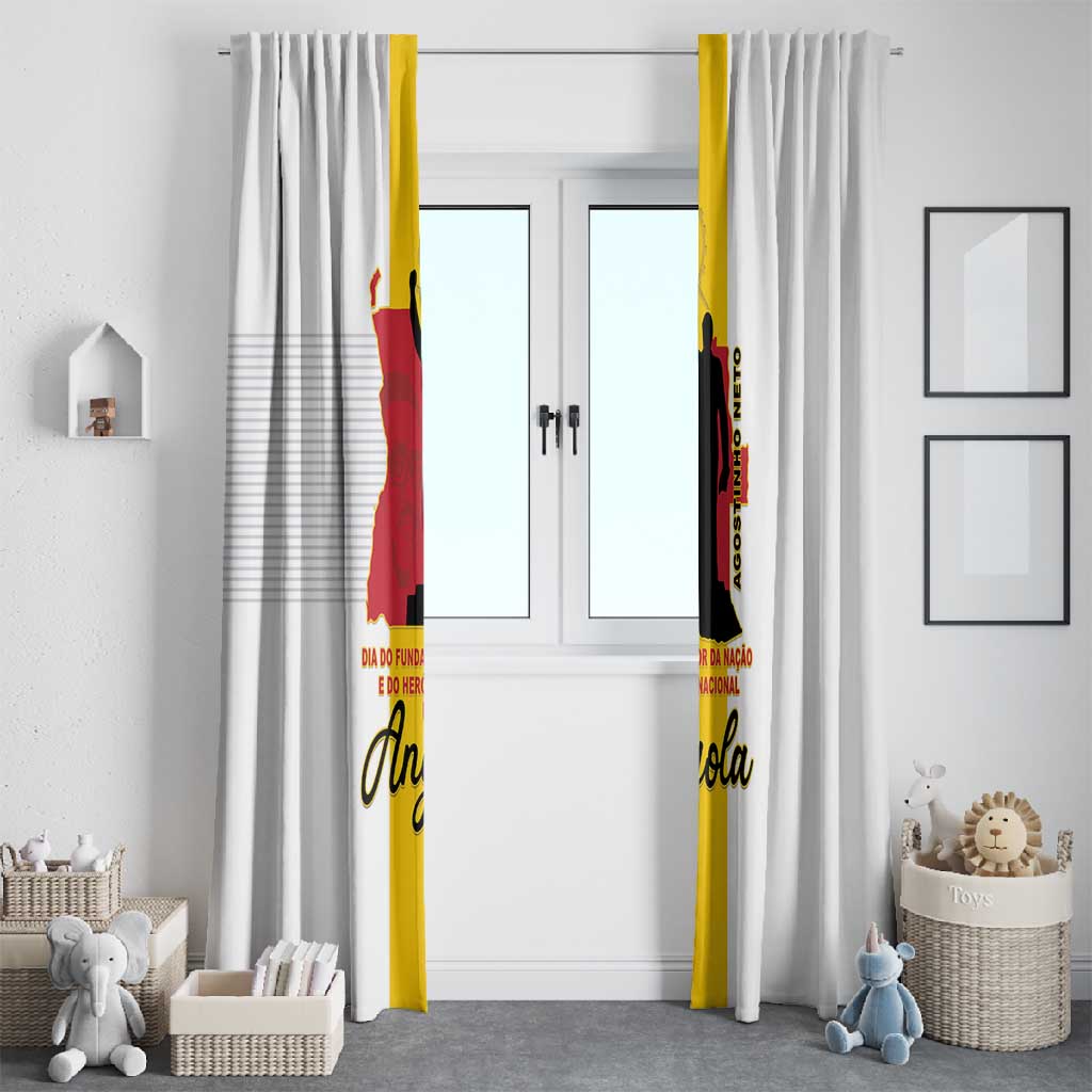 Dia dos Herois Nacionais de Angola Window Curtain 17 de Setembro - African Pride