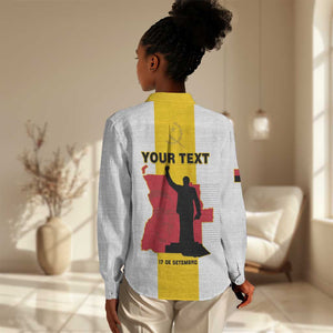 Personalized Dia dos Herois Nacionais de Angola Women Casual Shirt 17 de Setembro - African Pride