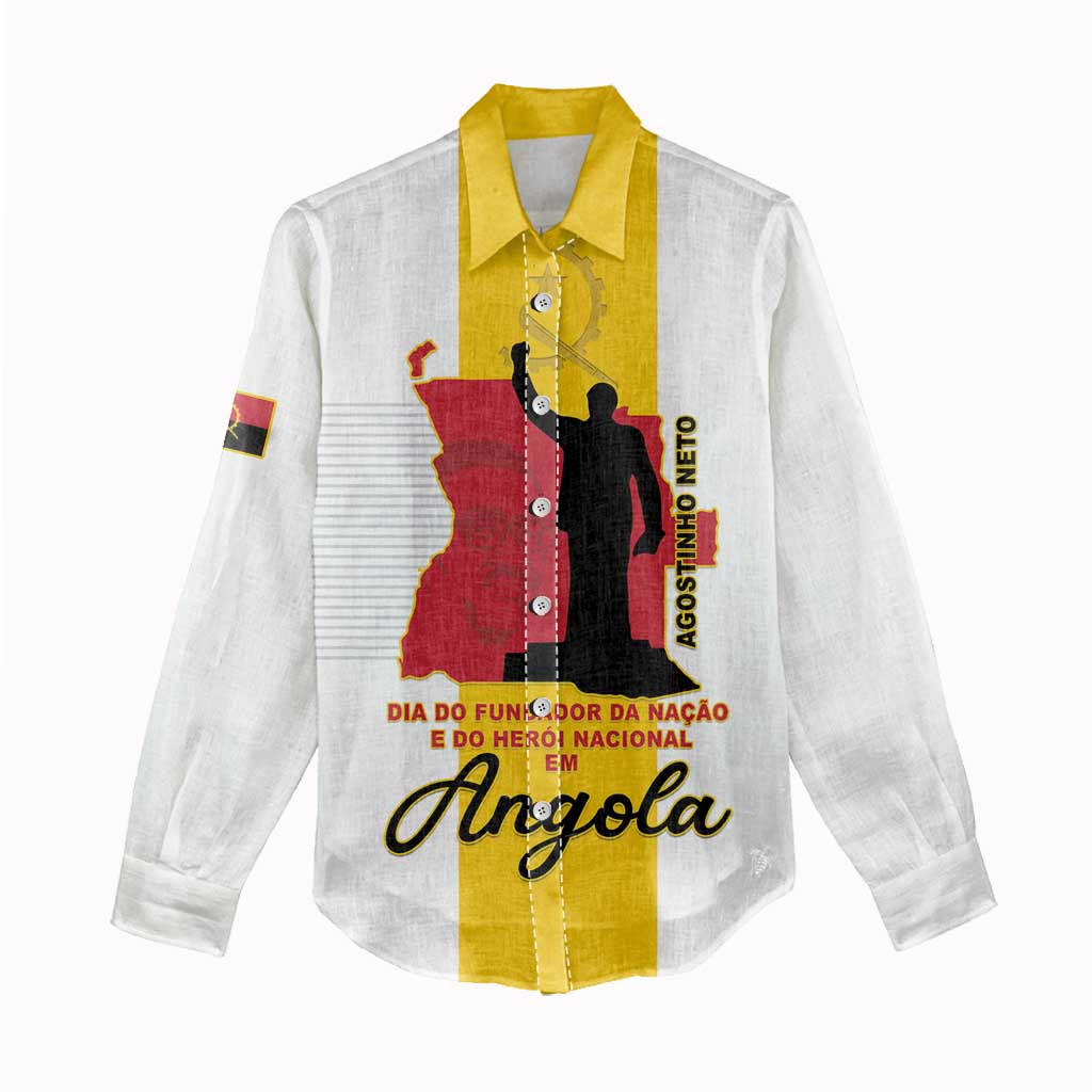 Personalized Dia dos Herois Nacionais de Angola Women Casual Shirt 17 de Setembro - African Pride