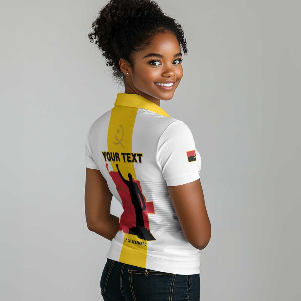 Personalized Dia dos Herois Nacionais de Angola Women Polo Shirt 17 de Setembro - African Pride