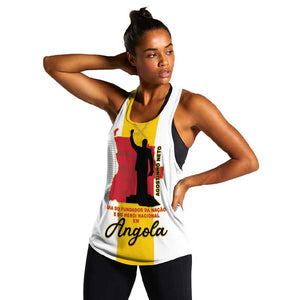 Personalized Dia dos Herois Nacionais de Angola Women Racerback Tank 17 de Setembro - African Pride