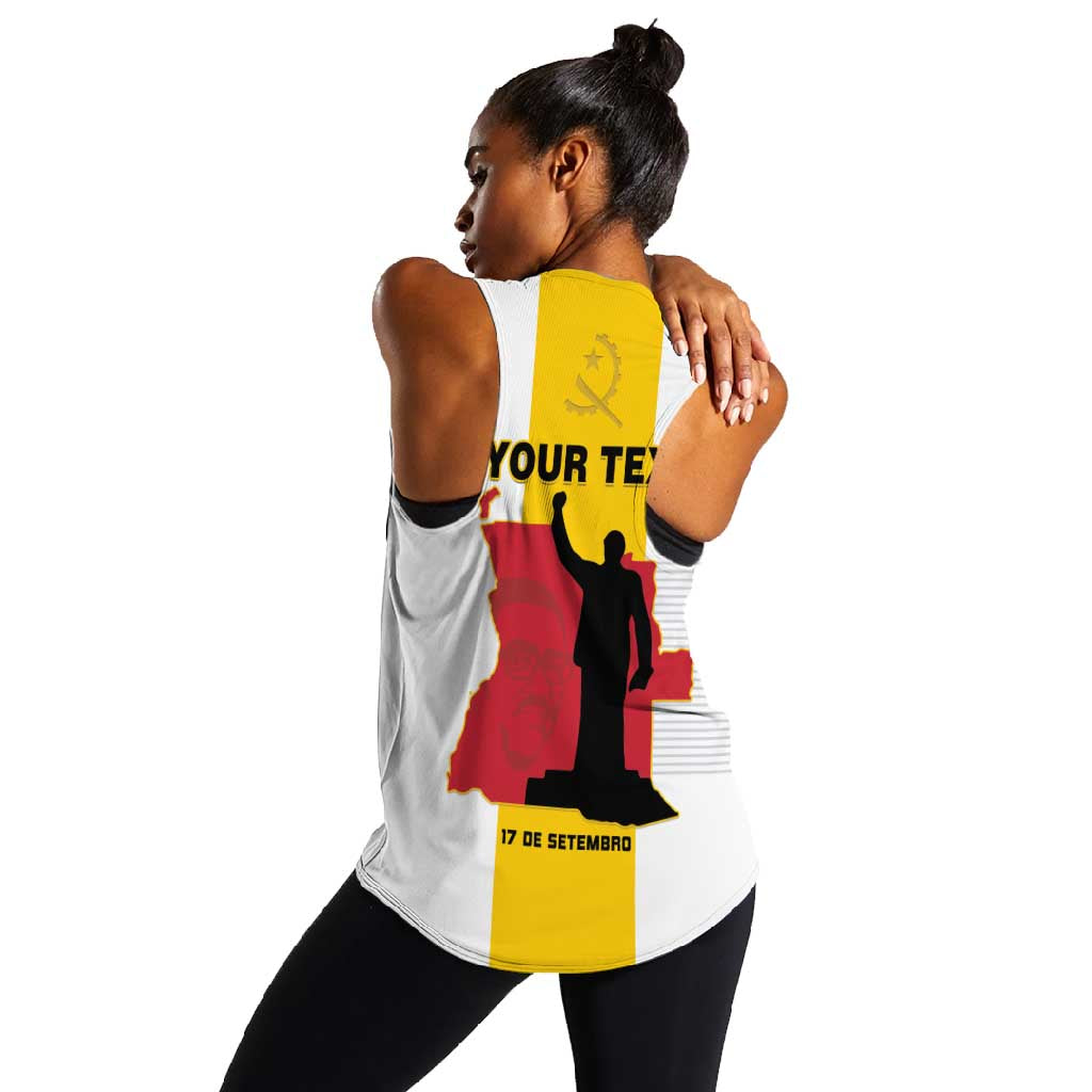 Personalized Dia dos Herois Nacionais de Angola Women Racerback Tank 17 de Setembro - African Pride