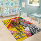 Personalized Ghana Kwame Nkrumah Memorial Day Area Rug Mausoleum Impala Lily - African Pride