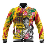 Personalized Ghana Kwame Nkrumah Memorial Day Baseball Jacket Mausoleum Impala Lily - African Pride