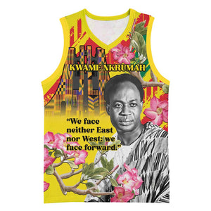 Personalized Ghana Kwame Nkrumah Memorial Day Basketball Jersey Mausoleum Impala Lily - African Pride