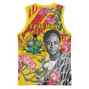 Personalized Ghana Kwame Nkrumah Memorial Day Basketball Jersey Mausoleum Impala Lily - African Pride