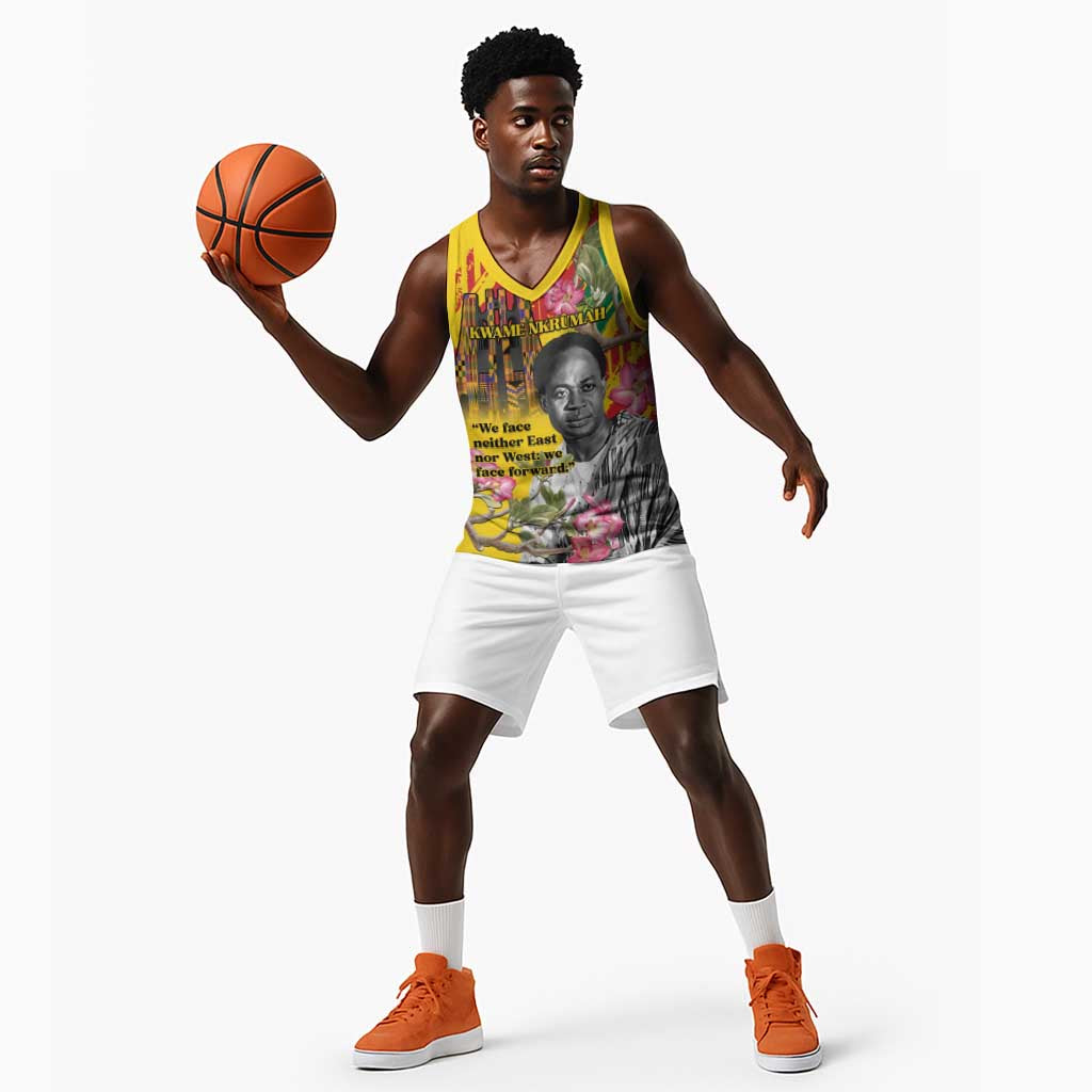 Personalized Ghana Kwame Nkrumah Memorial Day Basketball Jersey Mausoleum Impala Lily - African Pride