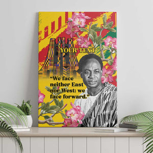 Personalized Ghana Kwame Nkrumah Memorial Day Canvas Wall Art Mausoleum Impala Lily - African Pride