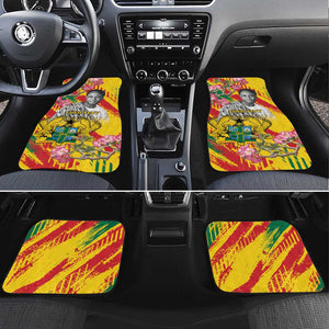 Personalized Ghana Kwame Nkrumah Memorial Day Car Mats Mausoleum Impala Lily - African Pride