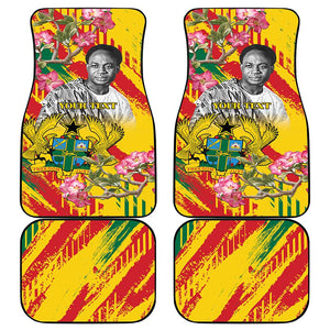 Personalized Ghana Kwame Nkrumah Memorial Day Car Mats Mausoleum Impala Lily - African Pride