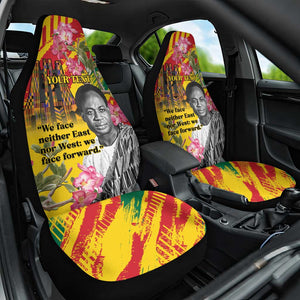 Personalized Ghana Kwame Nkrumah Memorial Day Car Seat Cover Mausoleum Impala Lily - African Pride