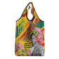 Personalized Ghana Kwame Nkrumah Memorial Day Grocery Bag Mausoleum Impala Lily - African Pride