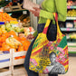 Personalized Ghana Kwame Nkrumah Memorial Day Grocery Bag Mausoleum Impala Lily - African Pride