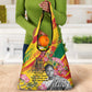 Personalized Ghana Kwame Nkrumah Memorial Day Grocery Bag Mausoleum Impala Lily - African Pride
