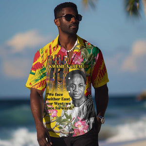 Personalized Ghana Kwame Nkrumah Memorial Day Hawaiian Shirt Mausoleum Impala Lily - African Pride