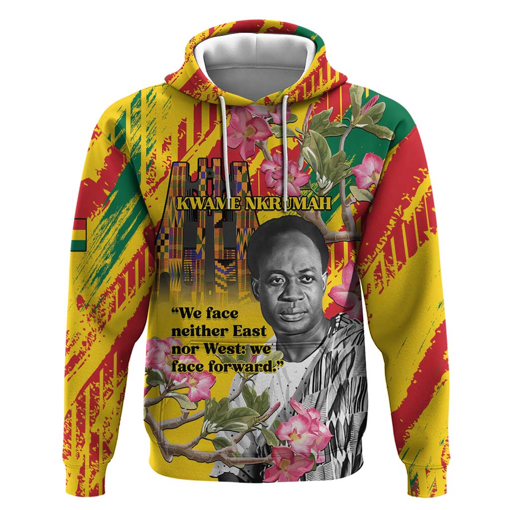 Personalized Ghana Kwame Nkrumah Memorial Day Hoodie Mausoleum Impala Lily - African Pride