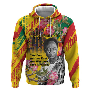 Personalized Ghana Kwame Nkrumah Memorial Day Hoodie Mausoleum Impala Lily - African Pride