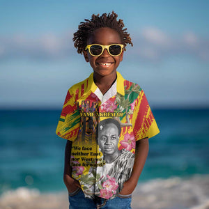 Personalized Ghana Kwame Nkrumah Memorial Day Kid Hawaiian Shirt Mausoleum Impala Lily - African Pride