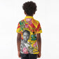 Personalized Ghana Kwame Nkrumah Memorial Day Kid Polo Shirt Mausoleum Impala Lily - African Pride