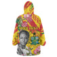 Personalized Ghana Kwame Nkrumah Memorial Day Kid Wearable Blanket Hoodie Mausoleum Impala Lily - African Pride