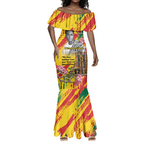Personalized Ghana Kwame Nkrumah Memorial Day Mermaid Dress Mausoleum Impala Lily - African Pride