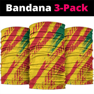Ghana Kwame Nkrumah Memorial Day Neck Gaiter Mausoleum Impala Lily - African Pride