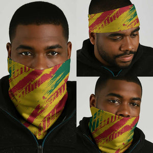 Ghana Kwame Nkrumah Memorial Day Neck Gaiter Mausoleum Impala Lily - African Pride