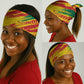 Ghana Kwame Nkrumah Memorial Day Neck Gaiter Mausoleum Impala Lily - African Pride