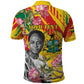Personalized Ghana Kwame Nkrumah Memorial Day Polo Shirt Mausoleum Impala Lily - African Pride