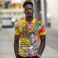 Personalized Ghana Kwame Nkrumah Memorial Day Polo Shirt Mausoleum Impala Lily - African Pride